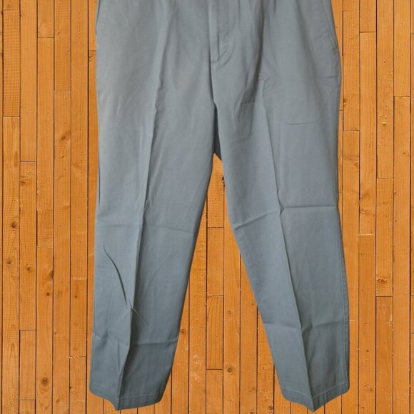 DOCKERS Men's Size 36 X 29 Gray Flat Front Casual Dress Pants Outdoor Chino - Picture 3 of 4